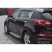 Пороги алюминиевые "Artemis" для Kia Sportage